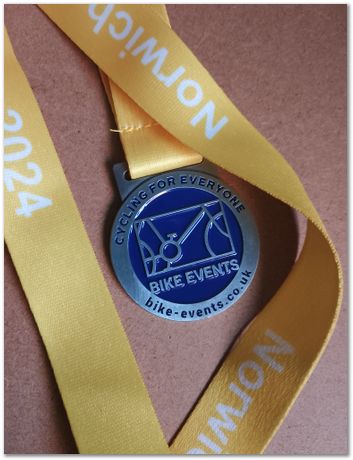 Norwich bike ride, June 2024, H. K. D. H. Bhadeshia, Harry Bhadeshia, 60 miles