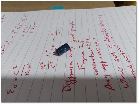 Capacitors, old radio, Harry Bhadeshia