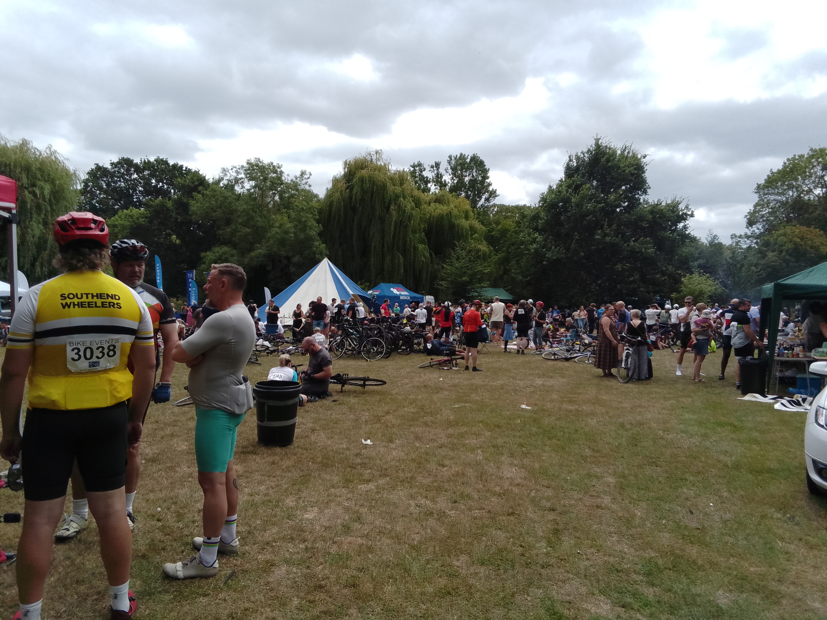 Event field finish line area