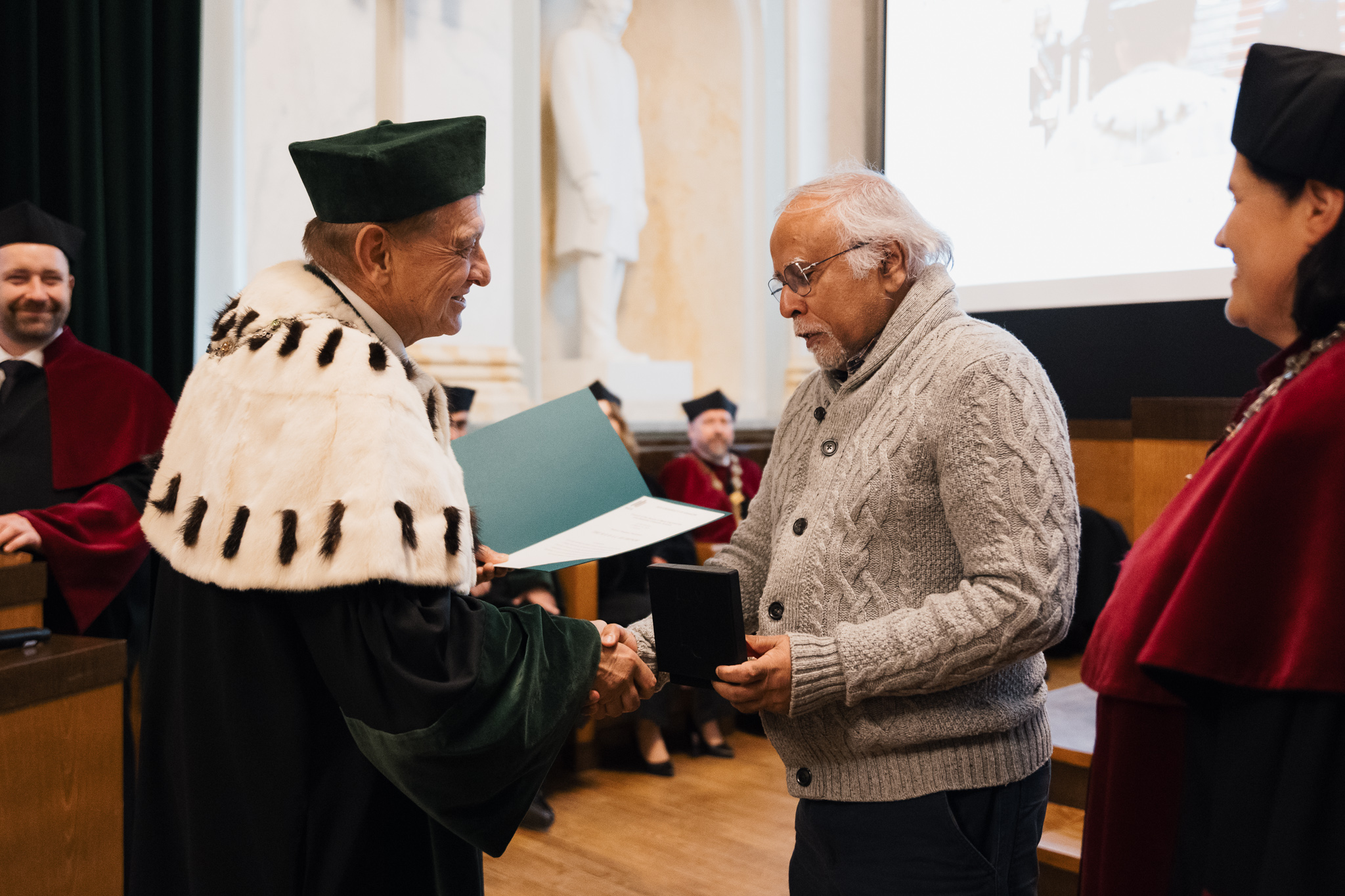 Dignitaries and Handshake