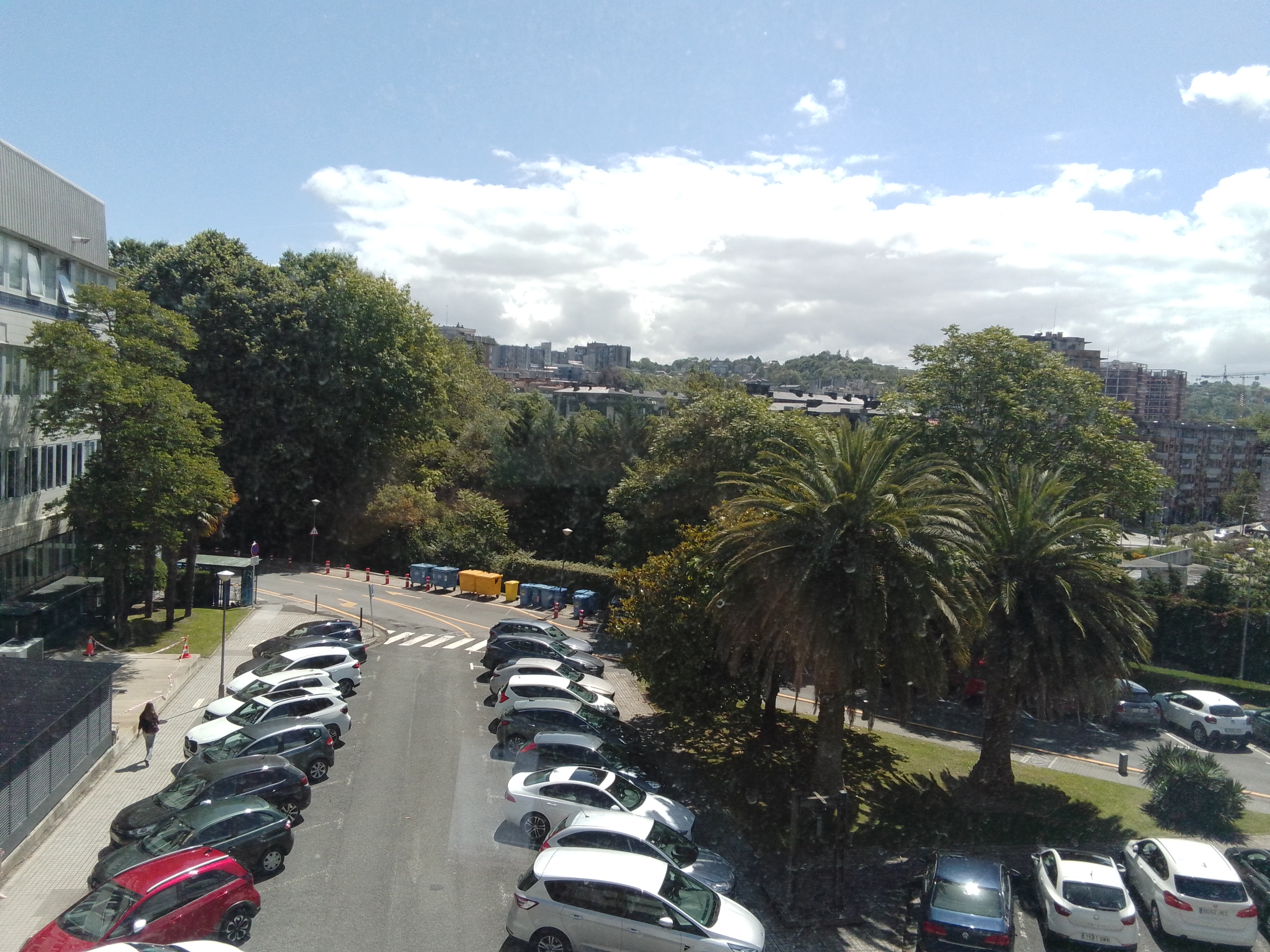 High angle beach view