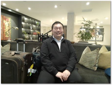 Rajdeep Mondal, Harry Bhadeshia and Chinnapat Panwisawas on the way to Arequipa