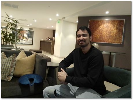 Rajdeep Mondal, Harry Bhadeshia and Chinnapat Panwisawas on the way to Arequipa