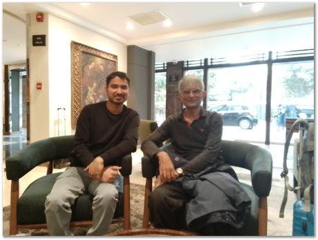 Rajdeep Mondal, Harry Bhadeshia and Chinnapat Panwisawas on the way to Arequipa