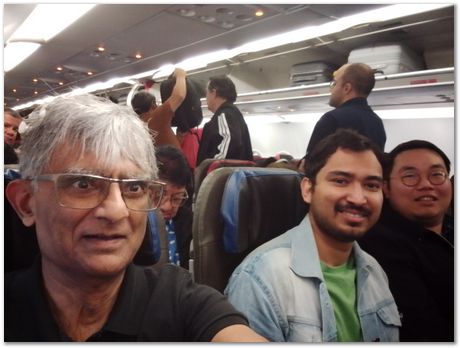 Rajdeep Mondal, Harry Bhadeshia and Chinnapat Panwisawas on the way to Arequipa