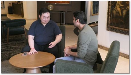 Rajdeep Mondal, Chinnapat Panwisawas and Harry Bhadeshia in Peru 1