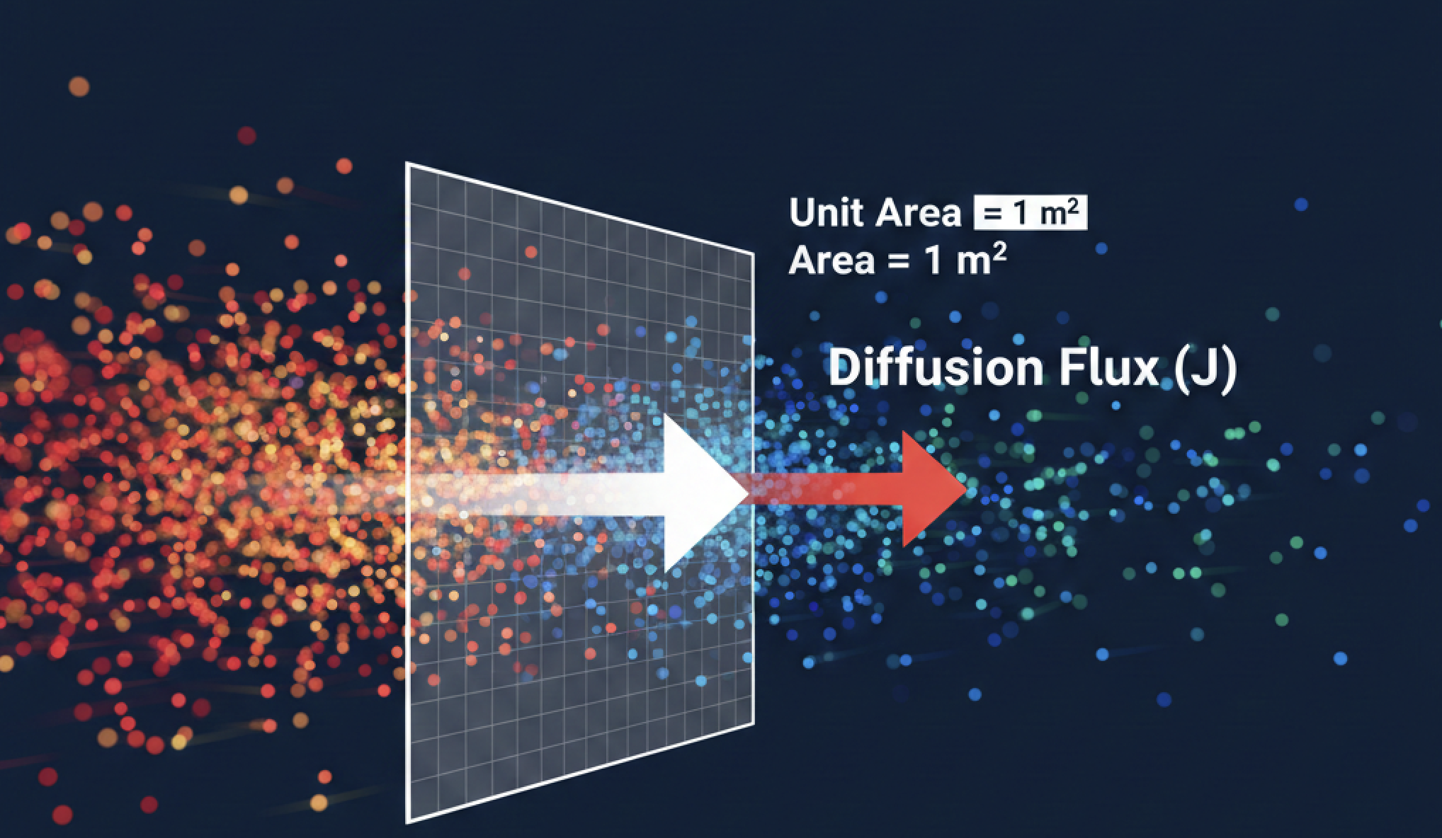 diffusion flux across a plane