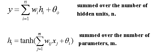 The neural network equation.